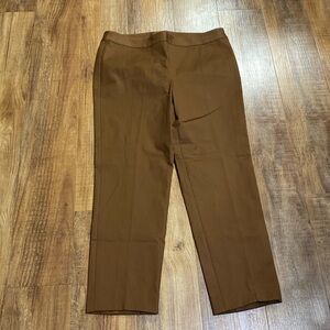 Carlisle brown dress pants with side zipper size 14